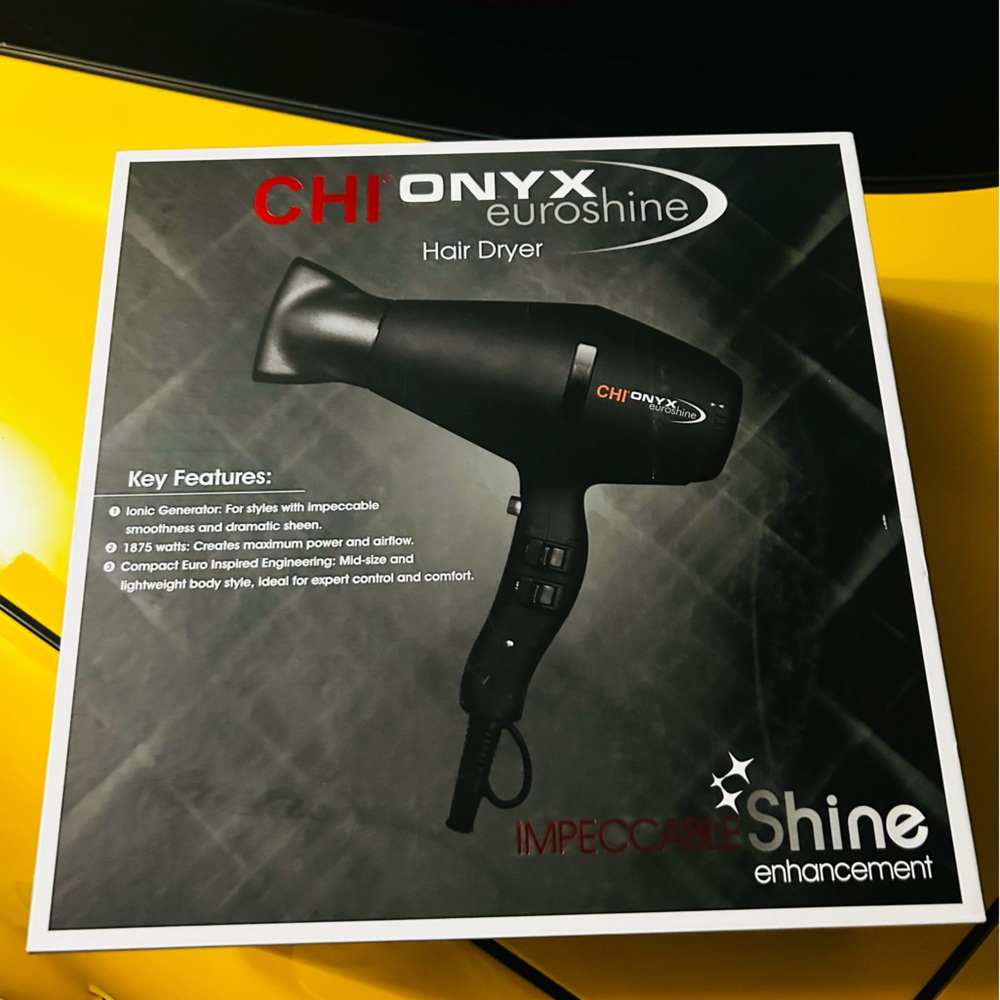 CHI Onyx Euroshine Hair Dryer - Black